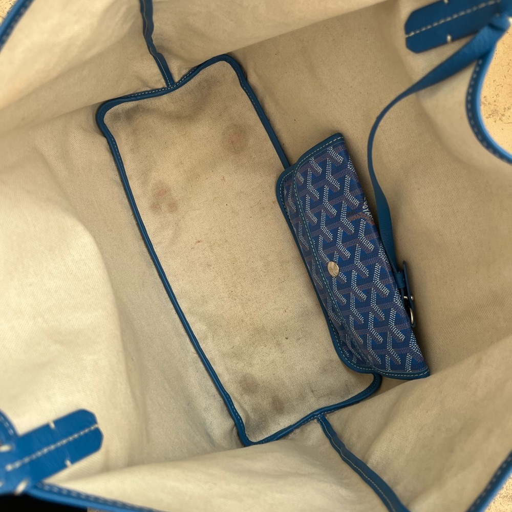 Goyard Blue Tote Bag - Picture 7 of 11